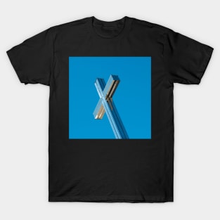 Cross at Monte Grappa war memorial on a blue sky T-Shirt